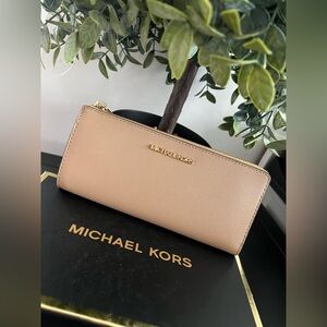 MICHAEL Michael Kors Nude Tan Women Wallet #leather